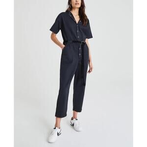 NWT AG Adriano Goldschmied Emery Jumpsuit in Sulfur Black - Size: Small